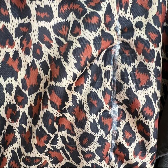 𝅺TCEC Grey Faux Leather Cropped Moto Jacket Size Large - Picture 15 of 16